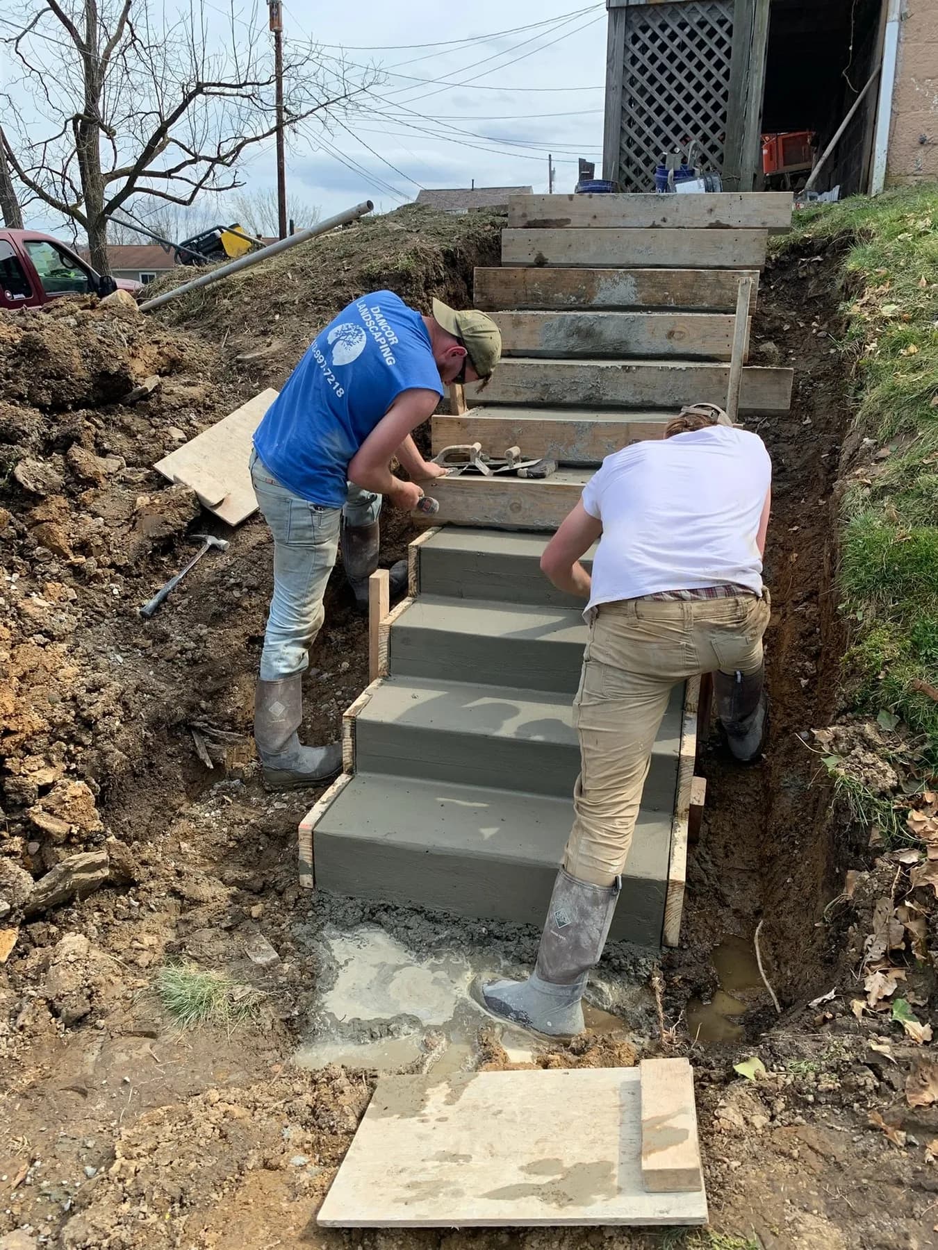 Corwin Contracting jobsite photo 6: excavation and retaining wall work in Southwestern PA